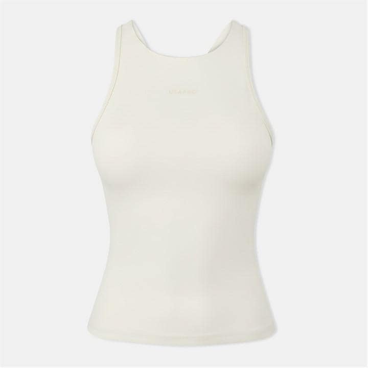 Usa Pro Women's Cream Training Xback Tank in Size 14, Sports Direct