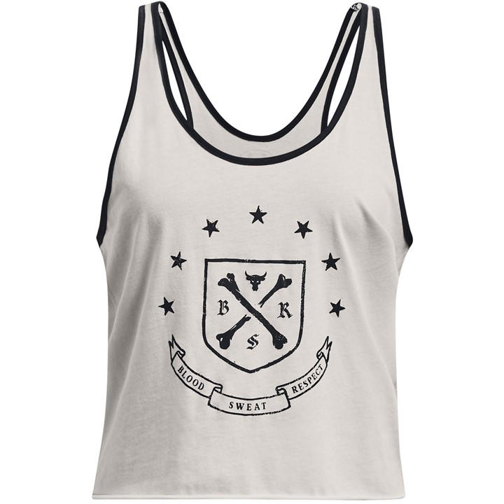 Under Armour Women's White Performance Gym Vest in Size 10, Sports Direct