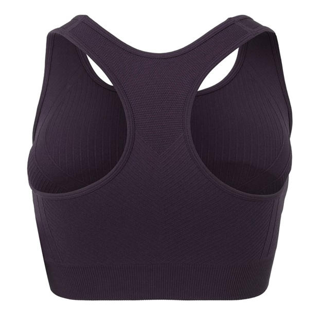 Dark Plum - USA Pro - Seamless Crop Sports Bra
