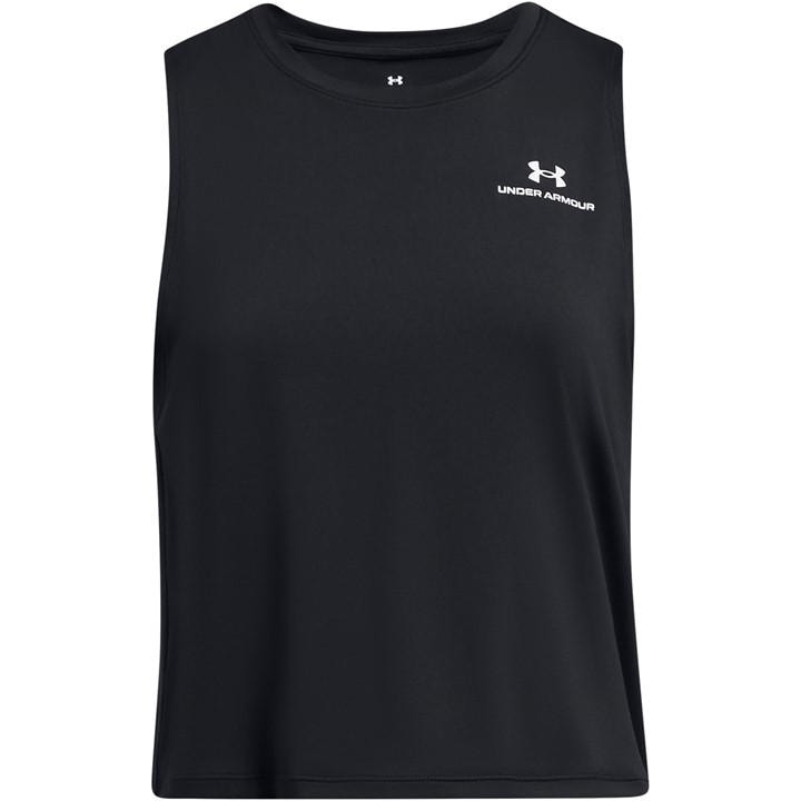Under Armour Women's Black Vanish Energy Cropped Performance Gym Vest in Size 14, Sports Direct