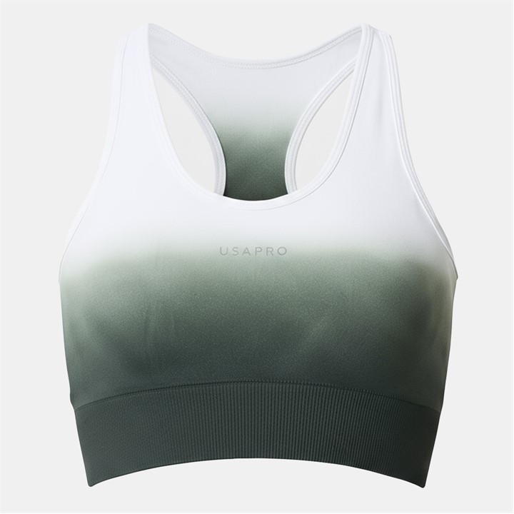 Usa Pro Women's Green Ombre Sports Bra Size 14
