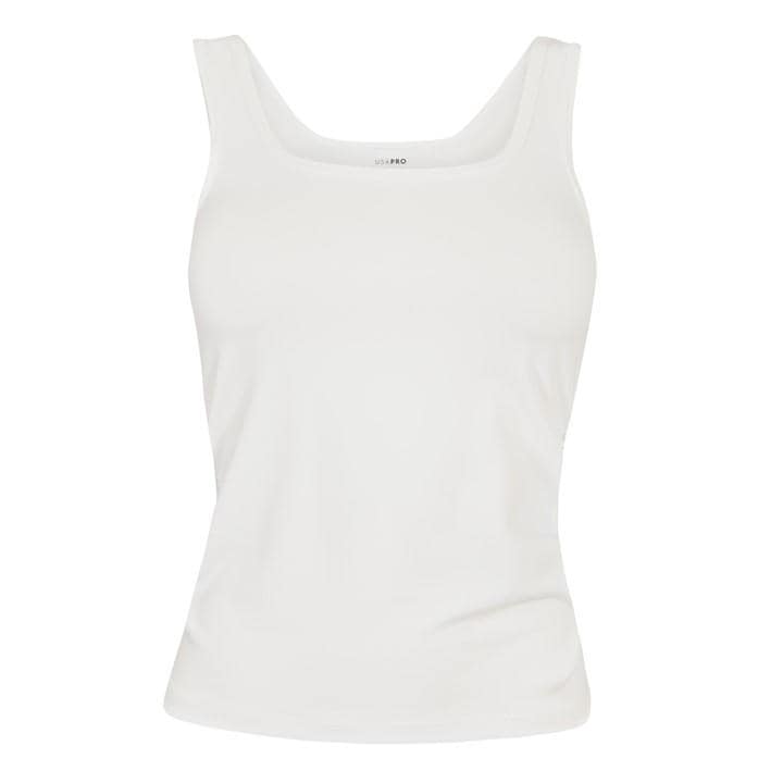 Usa Pro Women's White Usa Essential Vest in Size 12, Sports Direct