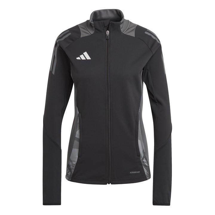 Adidas Women's Black Tiro24 Tracksuit Top in Size L, Sports Direct