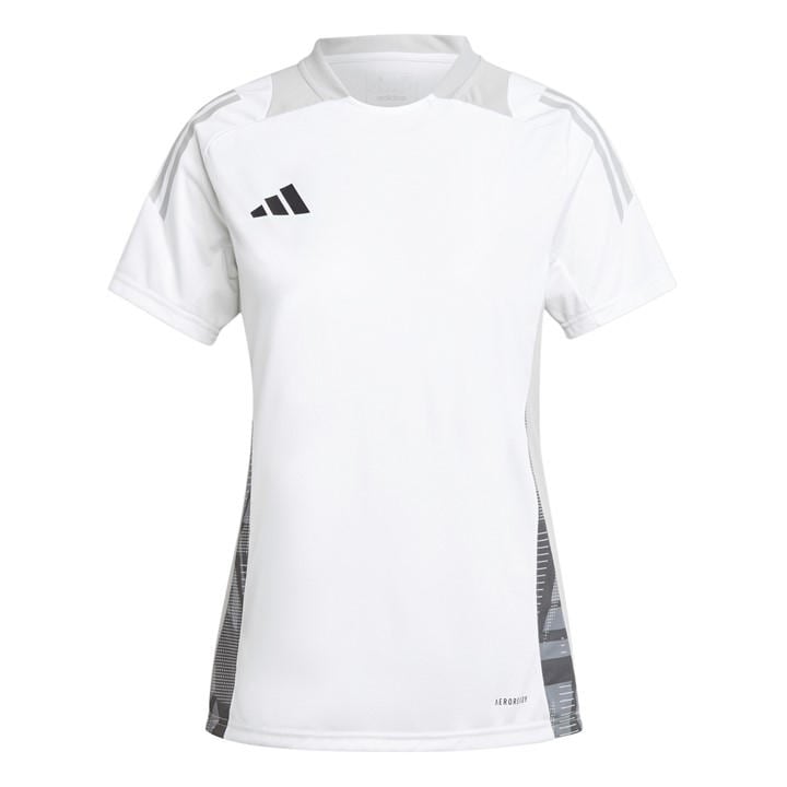 Adidas Women's White Tiro 24 Short Sleeve Performance T-Shirt in Size XL, Sports Direct