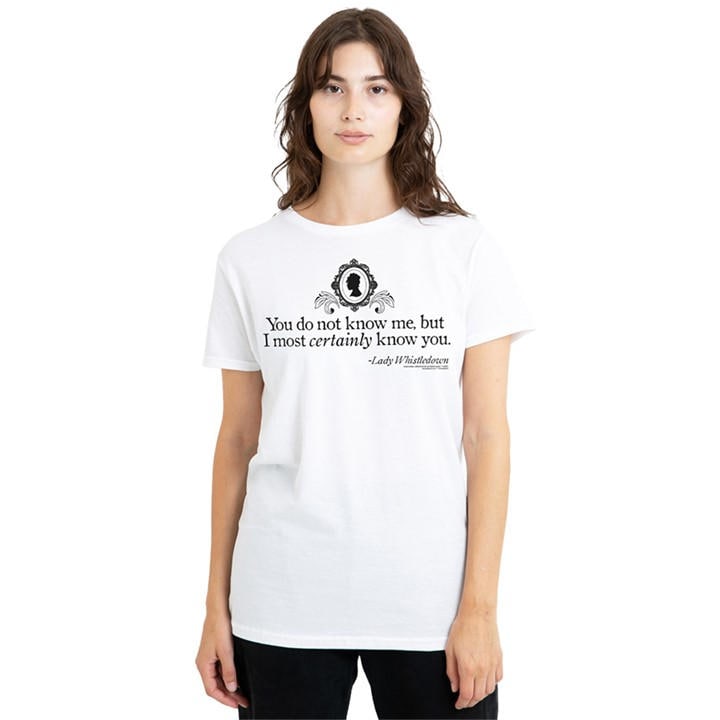 Bridgerton Women's White - You Do Not Know Me T-Shirt in Size XL, Sports Direct