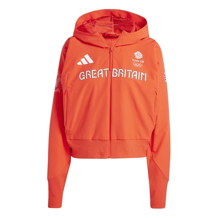Adidas Women's Red Z.n.e. Pro Full Zip Performance Hoodie in Size 2XL, Sports Direct
