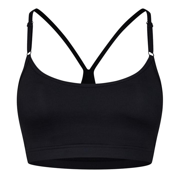 Casall Women's Black Strappy Medium Impact Sports Bra in Size 8, Sports Direct