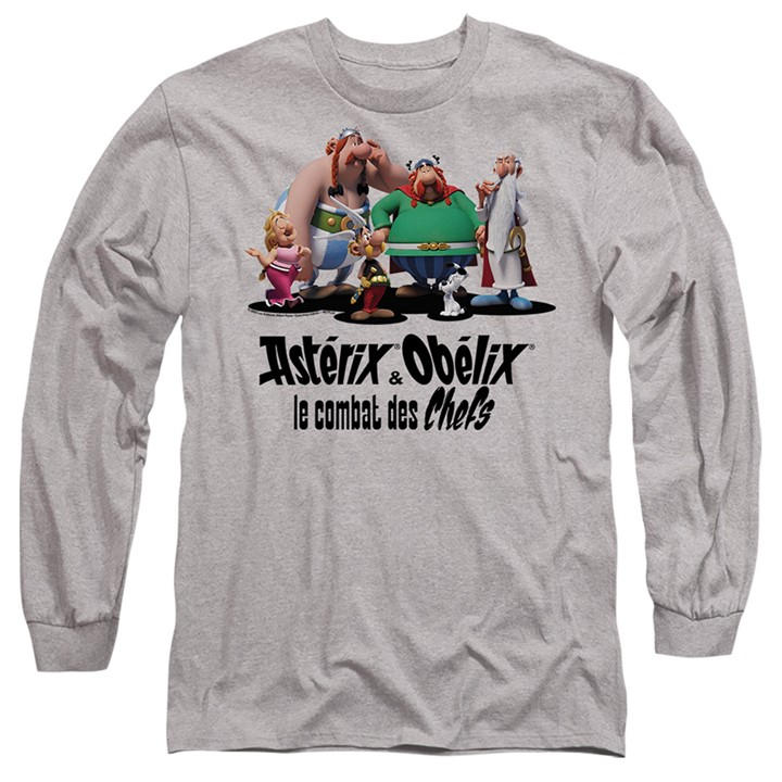 Men's Grey Other Asterix & Obelix - Gauls Together Long Sleeve T-Sh in Size XL, Sports Direct