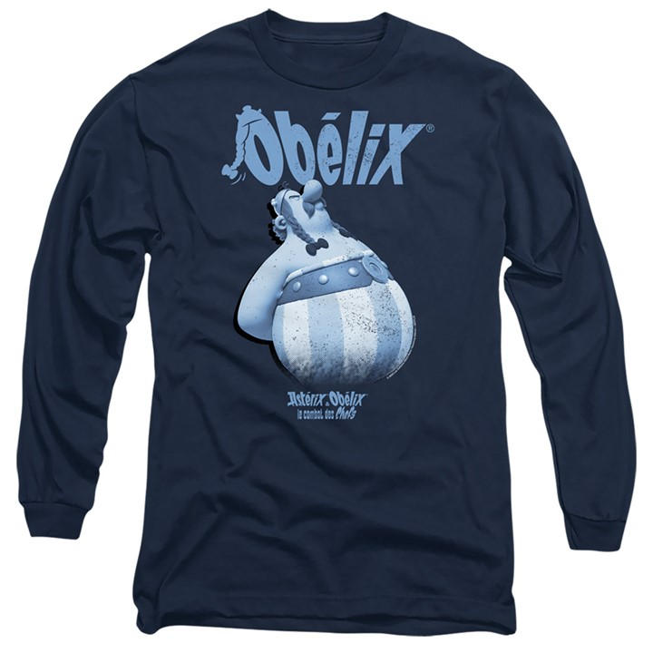 Men's Blue Other Asterix & Obelix - Grump Long Sleeve T-Shirt in Size XL, Sports Direct