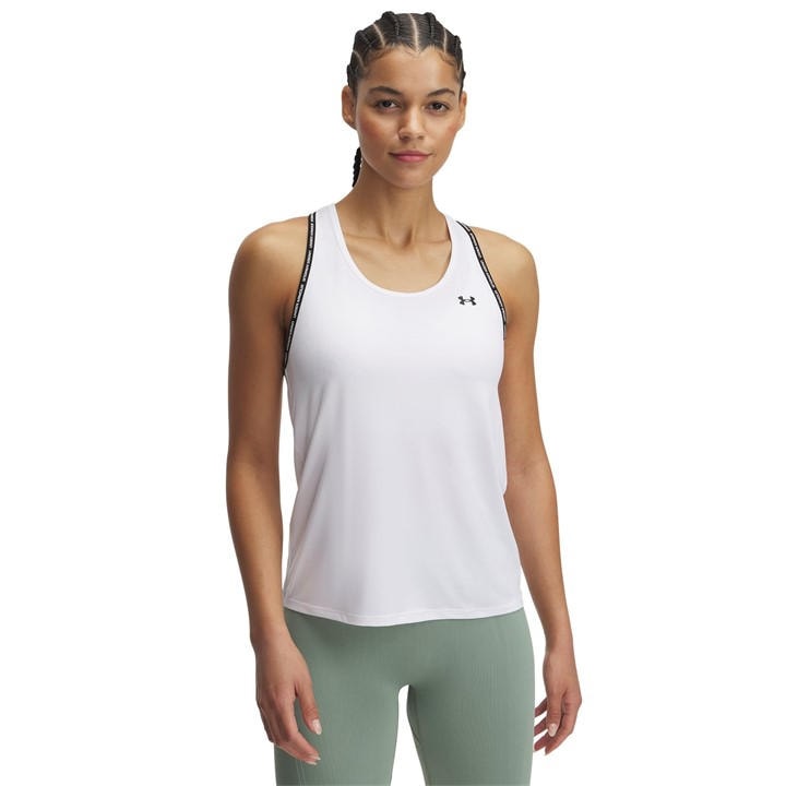 Under Armour Women's White Knockout Tank Top in Size 12, Sports Direct