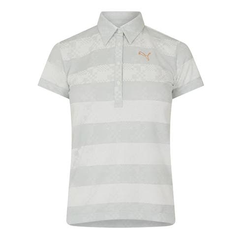 Puma - (9) Golf Ss Border Polo Womens