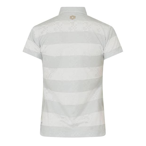 Grey - Puma - (9) Golf Ss Border Polo Womens