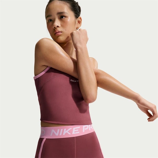 Pink Smoke - Nike - Kids' Pro Performance Tights