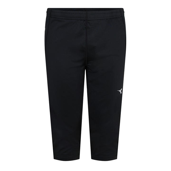 Diadora Women's Black 3/4 Tight Team Performance Gym Leggings in Size 14, Sports Direct
