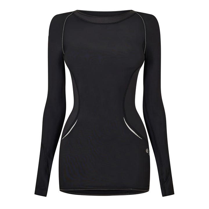 Skins Women's Black A400 Long Sleeve Mens in Size 8, Sports Direct