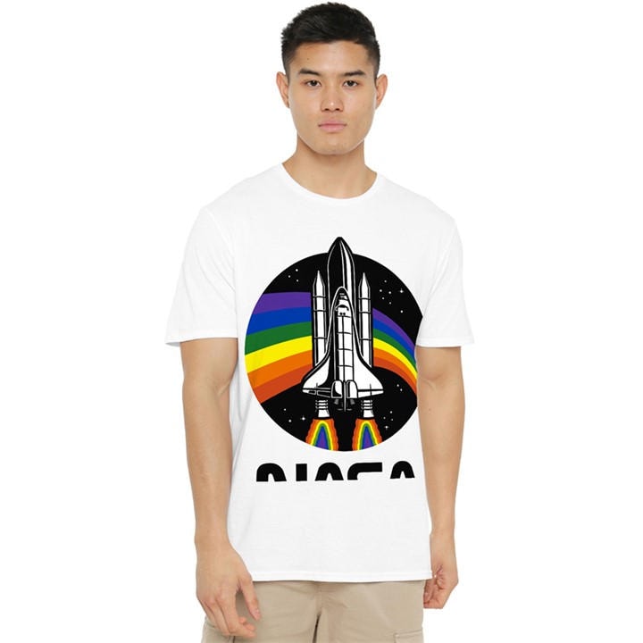 Nasa Men's White Rainbow Cotton T-Shirt in Size 2XL, Sports Direct