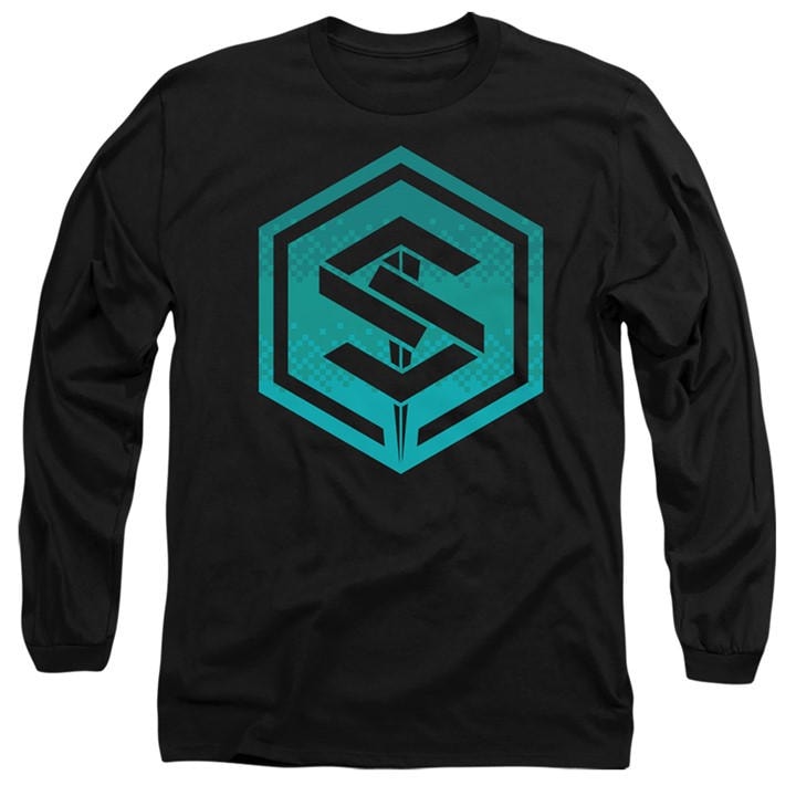 Marvel Men's Black The Marvels Saber Digital Long Sleeve T-Shirt Bla in Size L, Sports Direct