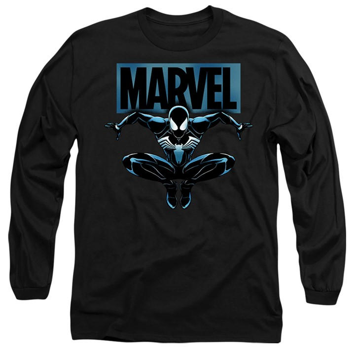Marvel Men's Black Spiderman 2 Gamerverse Spider Symbiote Long Sleeve in Size 2XL, Sports Direct