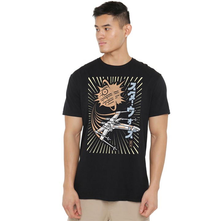 Star Wars Men's Black Rebel Attack T-Shirt in Size M, Sports Direct