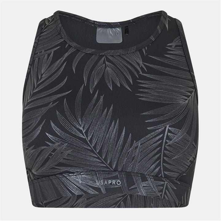 Usa Pro Women's Black Pro Core Racer Back Sports Bra in Size 14, Sports Direct