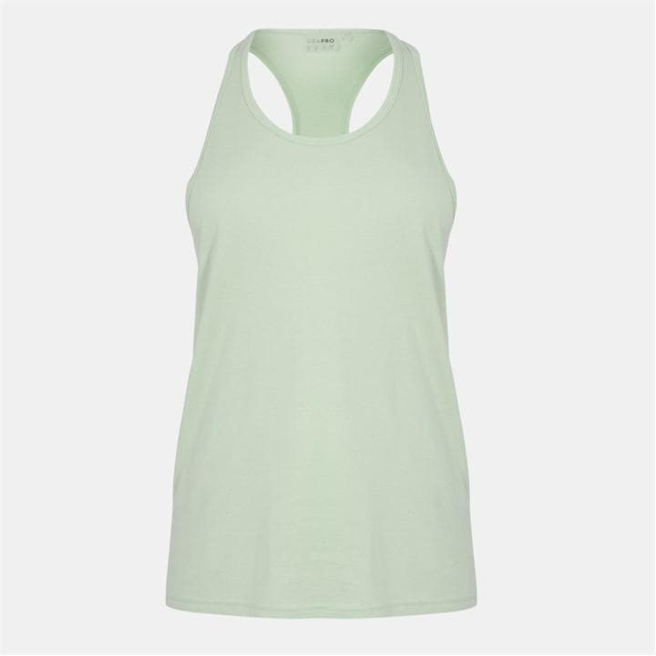 Usa Pro Women's Green Classic Racer Back Sports Tank in Size 8, Sports Direct