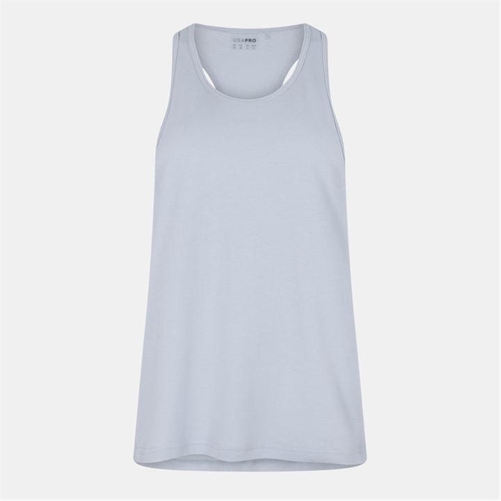 Usa Pro Women's Blue Classic Racer Back Sports Tank in Size 8, Sports Direct
