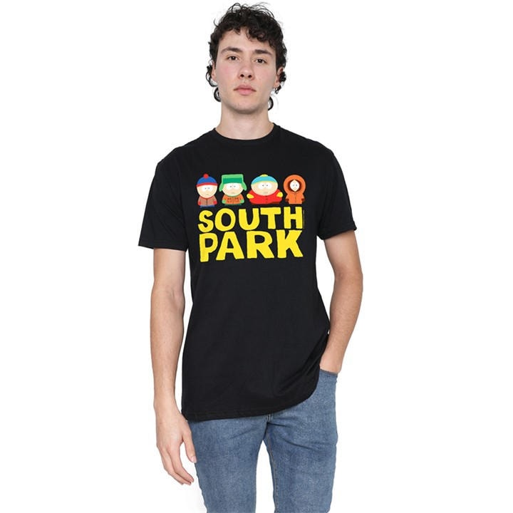 South Park Men's Black Friends Of Mine T-Shirt in Size L, Sports Direct