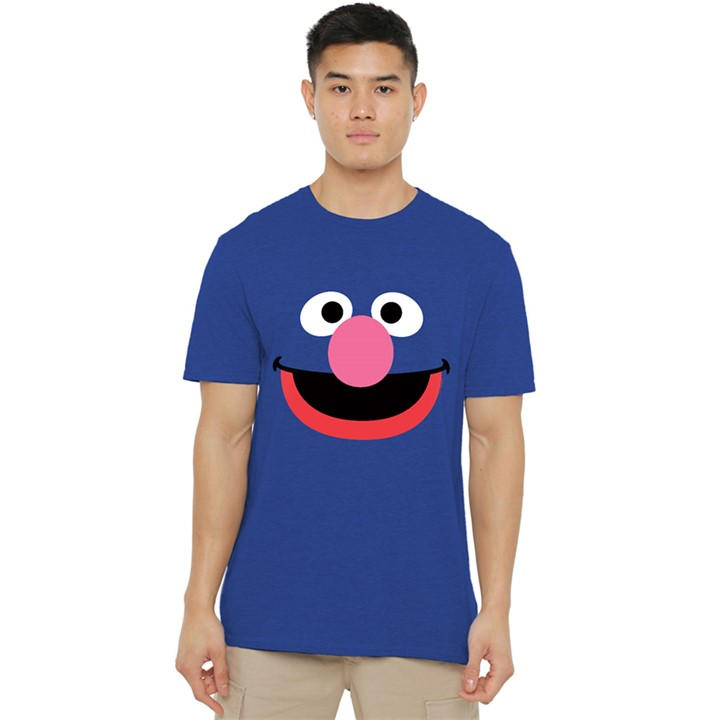 Sesame Street Men's Blue Grover Face T-Shirt Royal in Size L, Sports Direct