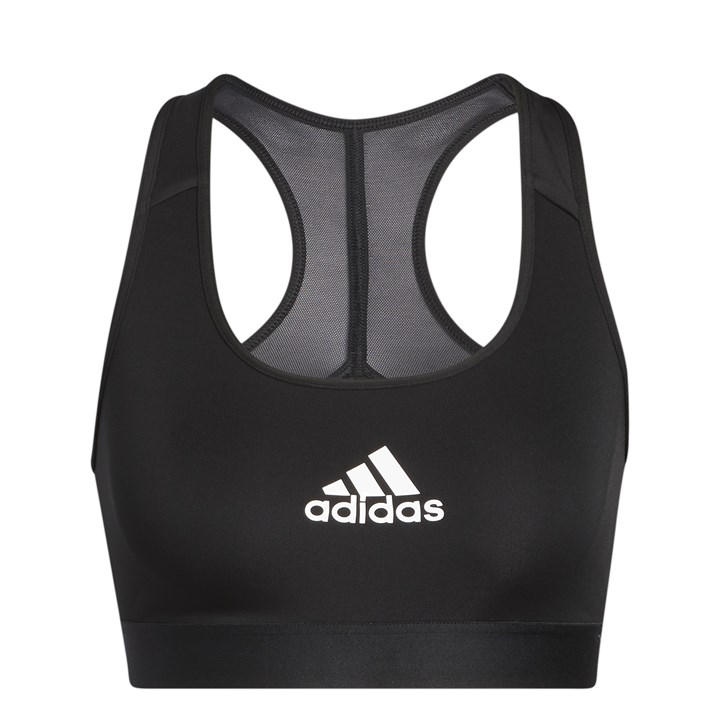 Adidas Women's Black Primeliftreact Training Medium Support Bra in Size 30A, Sports Direct