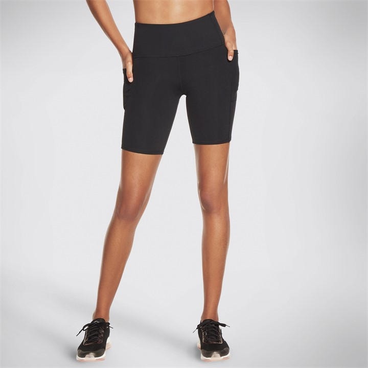 Skechers Women's Black Goflex Walk Short Gym in Size 8, Sports Direct