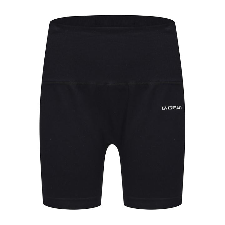 La Gear Women's Black Seamless Zip Short in Size 8, Sports Direct