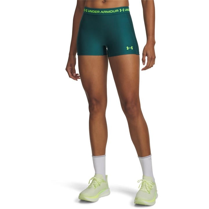 Under Armour Women's Green Heatgear Performance Gym Shorts in Size 12, Sports Direct