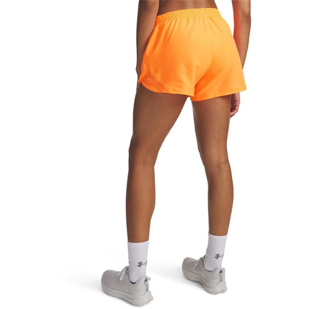 Tangerine/Refl - Under Armour - Womens Fly-By Performance Gym Shorts