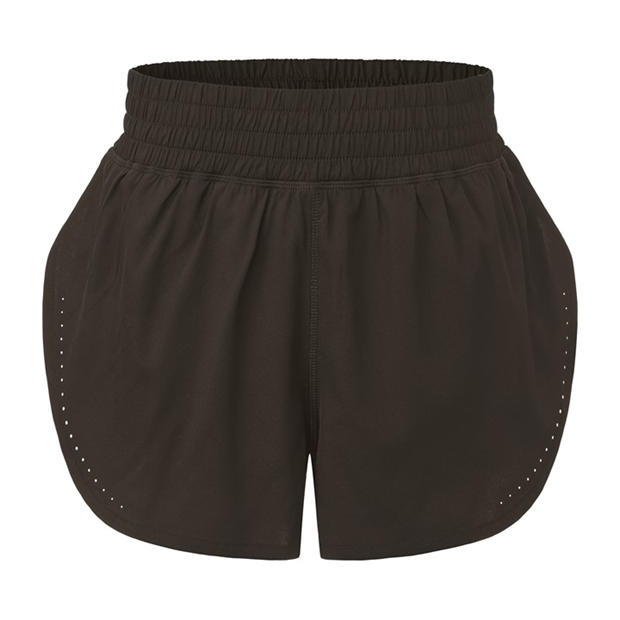 Brown - LA Gear - LA Gear Essential High-Waisted 2-in-1 Running Shorts Womens