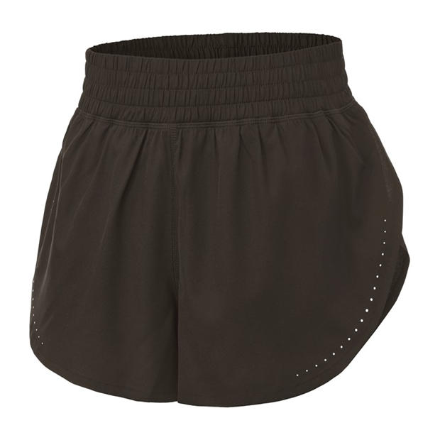 Brown - LA Gear - LA Gear Essential High-Waisted 2-in-1 Running Shorts Womens