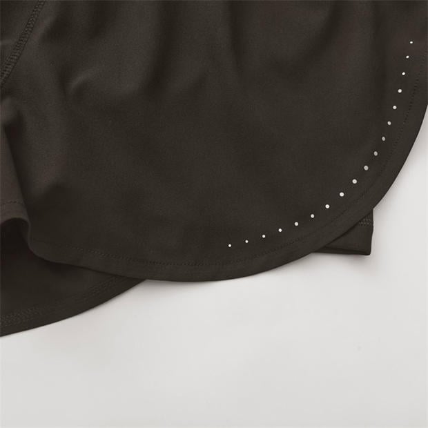 Brown - LA Gear - LA Gear Essential High-Waisted 2-in-1 Running Shorts Womens