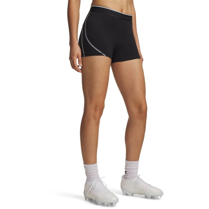 Under Armour Women's Black Heatgear® Elite Performance Gym Shorts in Size 16, Sports Direct