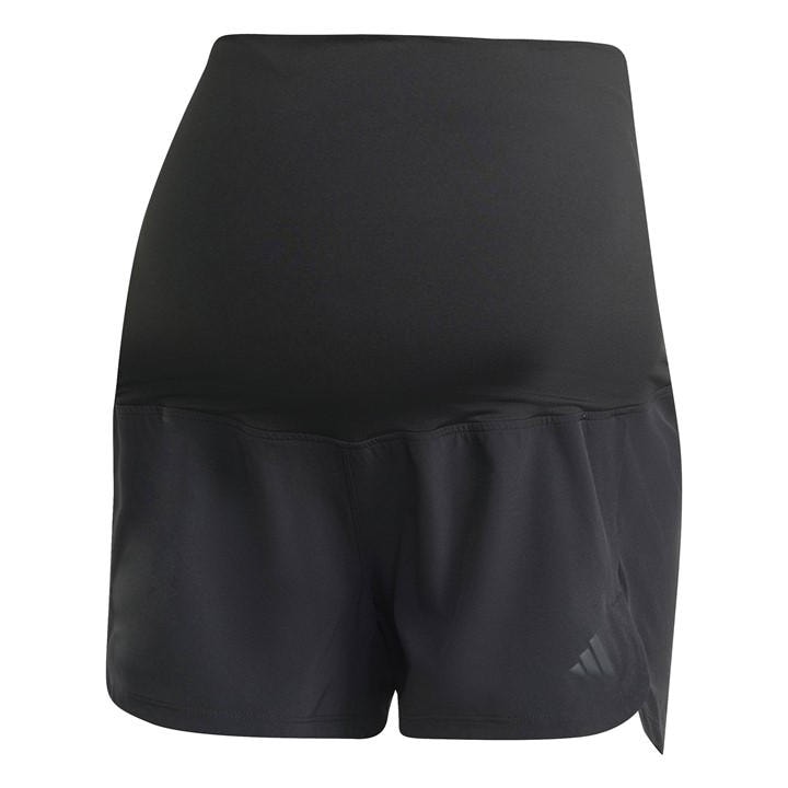 Adidas Women's Black Pacer Maternity Gym Shorts in Size L, Sports Direct