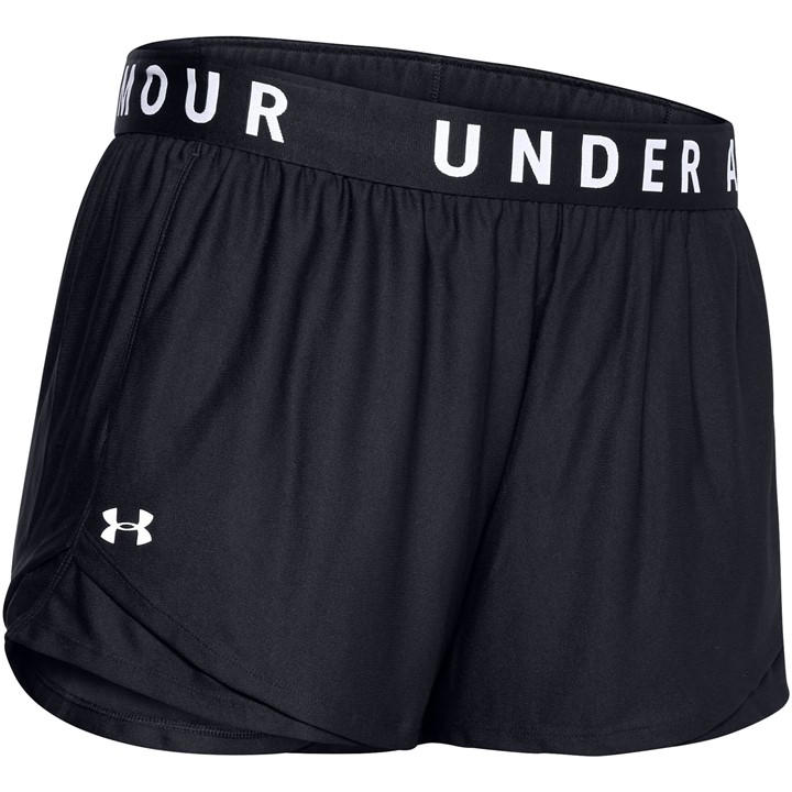 Under Armour Women's Black Play Up 3.0 Performance Gym Shorts in Size 8, Sports Direct