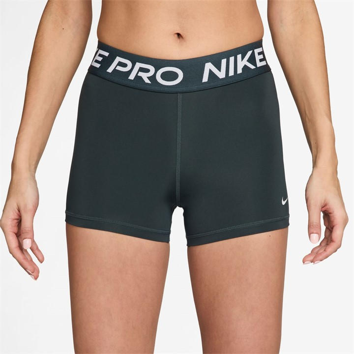Nike Women's Green Pro Three Inch Shorts in Size 16, Sports Direct