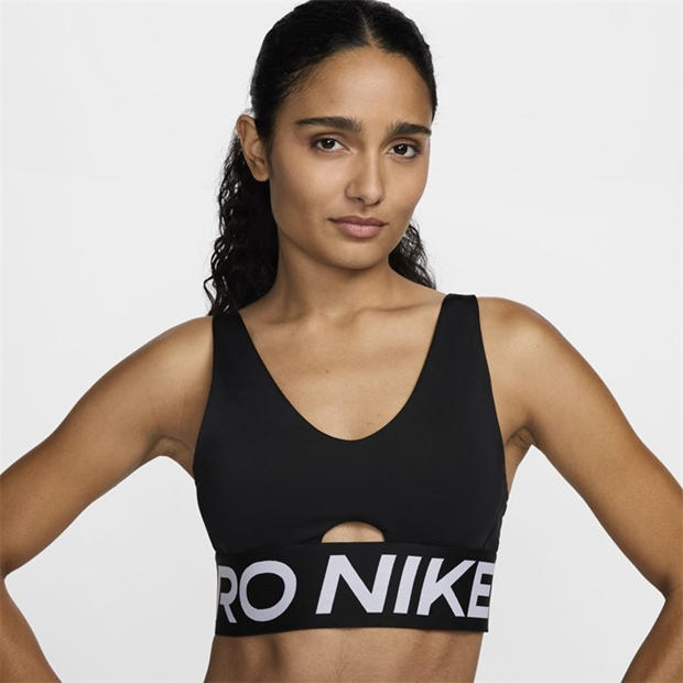 BLACK/WHITE/WHI - Nike - Women's Non Wired Medium Impact Sports Bra