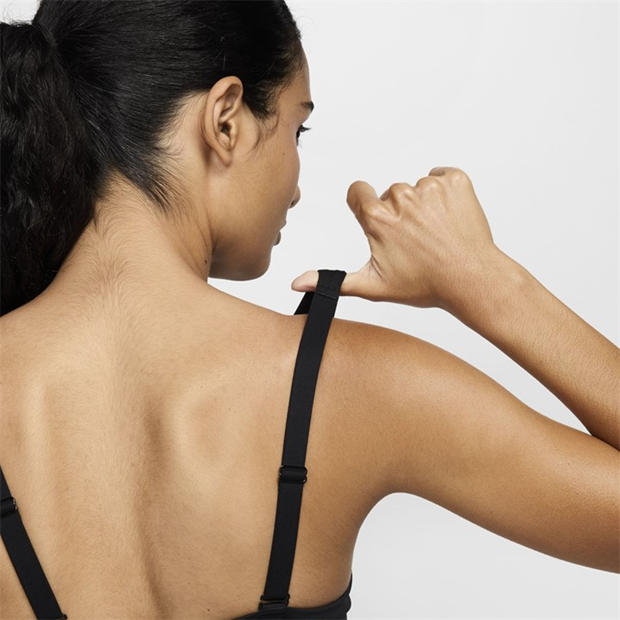 BLACK/WHITE/WHI - Nike - Women's Non Wired Medium Impact Sports Bra
