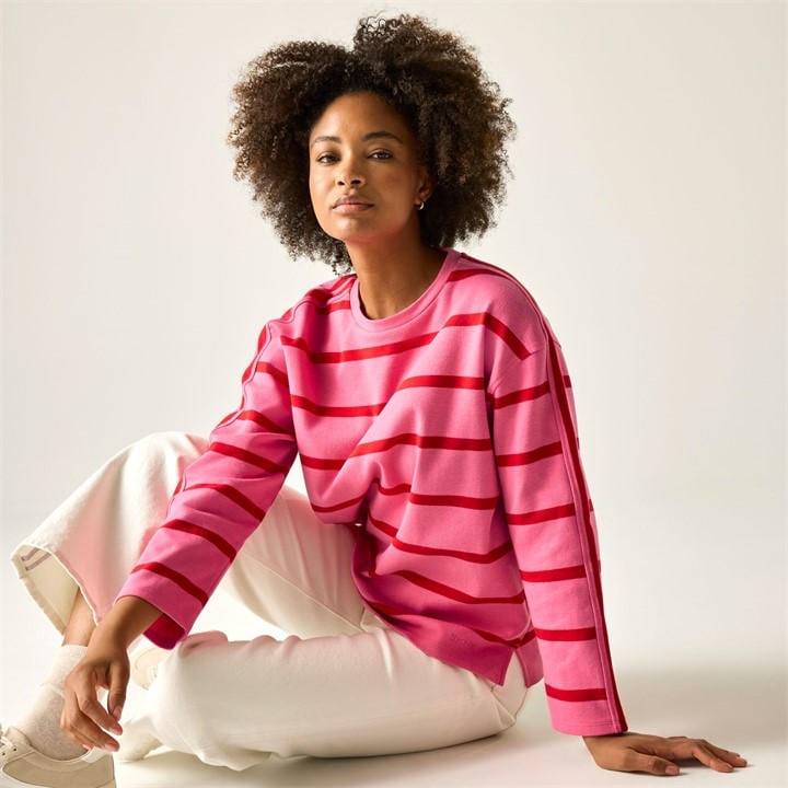 Regatta Women's Pnklm/Hrrstr Avira Long Sleeved Top in Size 8, Sports Direct