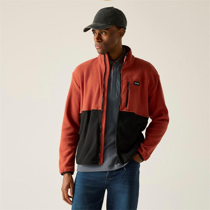 Regatta Men's Grey Frankie Colour Block Fleece in Size 3XL, Sports Direct