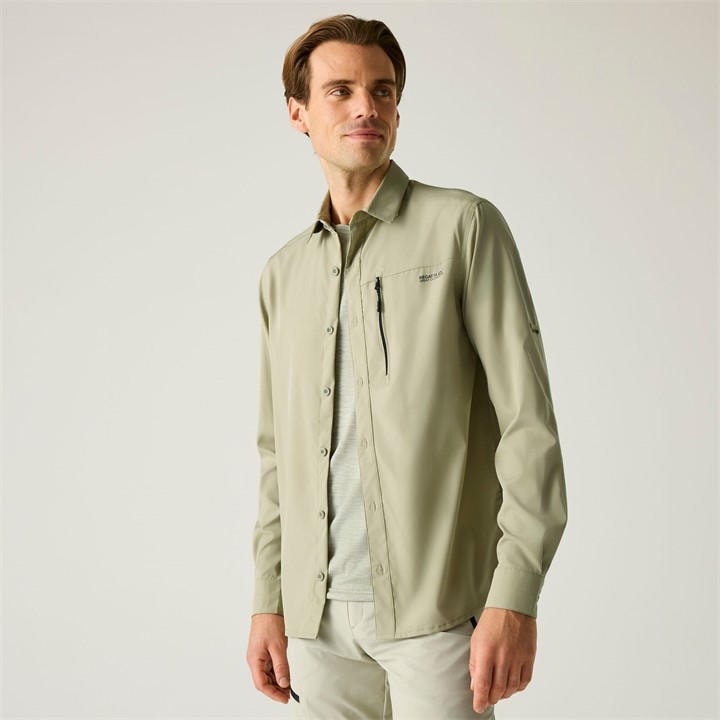 Regatta Men's Cream Anti-Insect Travel Light Upf 50+ Shirt in Size M, Sports Direct