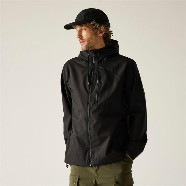 Regatta Men's Black Frankie Waterproof Isotex Jacket in Size L, Sports Direct