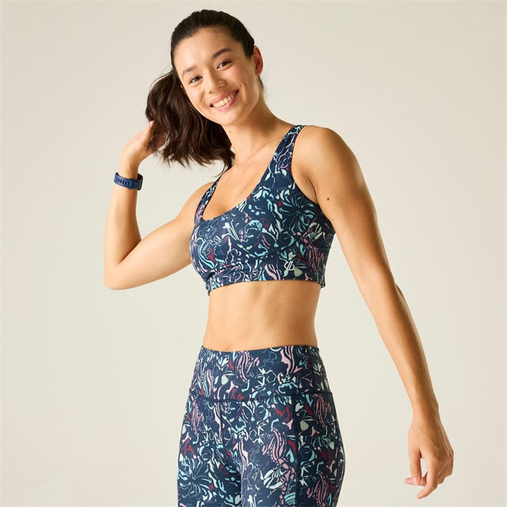 Dare 2B Women's Abstrcblmprt Influential Quick-Drying Bra in Size XL, Sports Direct