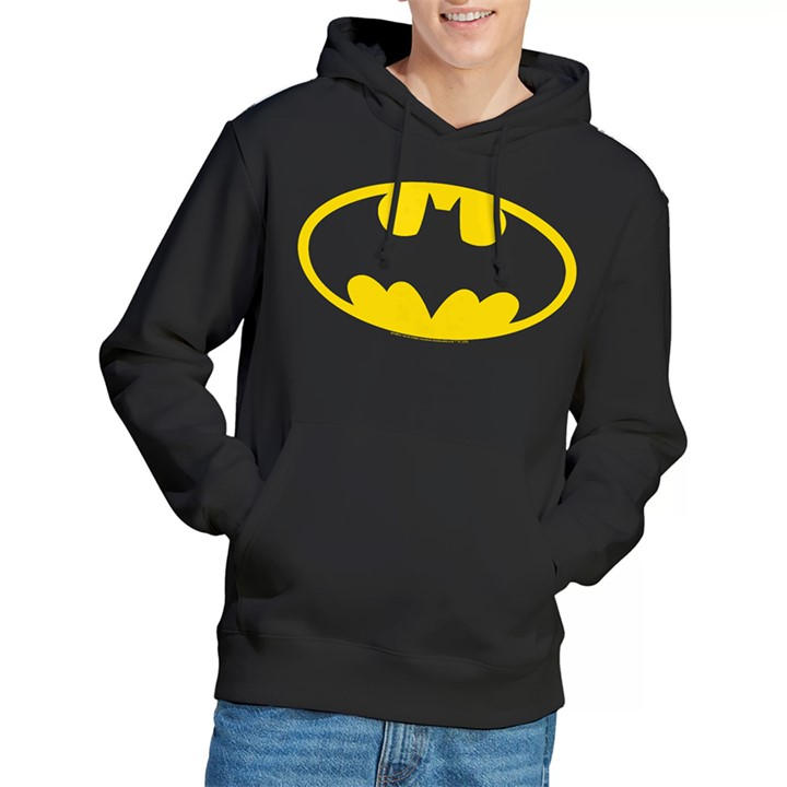 Dc Comics Men's Black Batman Logo Hoodie in Size XL, Sports Direct