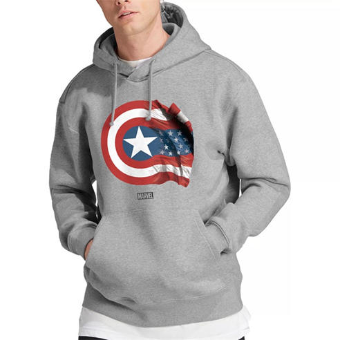 Captain America - Marvel Captain America Shield Flag Pullover Hoodie