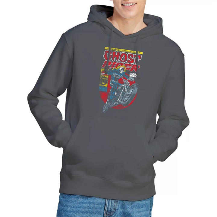 Marvel Men's Grey Ghost Rider Hoodie in Size 2XL, Sports Direct